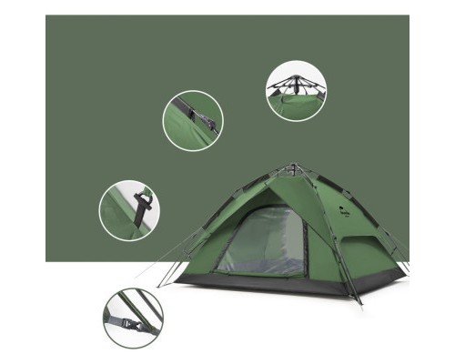 Намет Naturehike чотиримісний автоматичний NH21ZP008 темно-зелений (6976023920660) Намет Naturehike чотиримісний автоматичний NH21ZP008 темно-зелений (6976023920660)