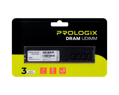 Модуль пам'яті для комп'ютера DDR4 8GB 2666 MHz Prologix (PRO8GB2666D4)