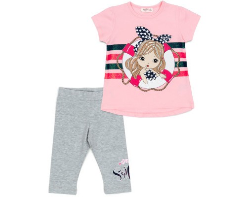 Набір дитячого одягу Breeze з дівчинкою (16843-98G-pink)