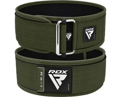 Атлетичний пояс RDX RX1 Weight Lifting Belt Army Green S (WBS-RX1AG-S)