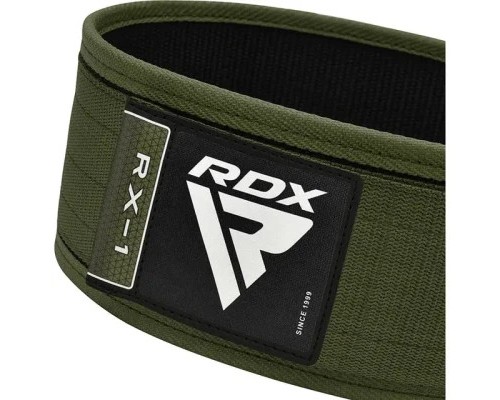 Атлетичний пояс RDX RX1 Weight Lifting Belt Army Green S (WBS-RX1AG-S)