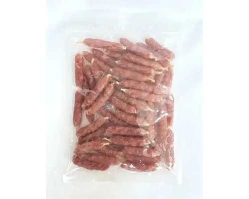 Ласощі для собак LupiPets Ковбаски з качкою та сиром 7 см 500 г (S38-500)