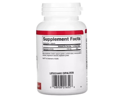 Вітамін Natural Factors Магній цитрат, 150 мг, Magnesium Citrate, 90 капсул (NFS-01652) Вітамін Natural Factors Магній цитрат, 150 мг, Magnesium Citrate, 90 капсул (NFS-01652)