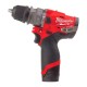 Шуруповерт Milwaukee M12 FPDX-202X, 37Нм, 2x2Аг, 2 насадки, кейс (4933464136)