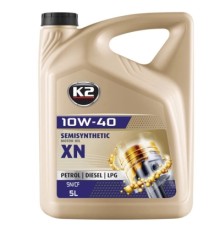 Моторна олива K2 Semisynthetic OIL XN 10W-40 5 л (O2075E)