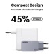 Зарядний пристрій Ugreen 3xUSB 100W (2xUSB-C+USB-A) Gan Nexode Pro X757 (25874)