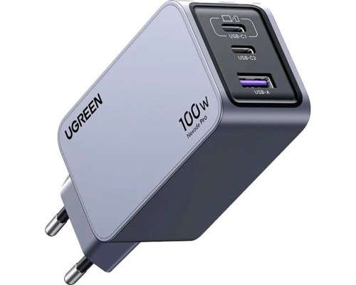 Зарядний пристрій Ugreen 3xUSB 100W (2xUSB-C+USB-A) Gan Nexode Pro X757 (25874)