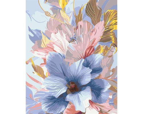 Картина по номерам ArtCraft Ніжний гібіскус із металізованими фарбами 40х50 см (13081-AC)