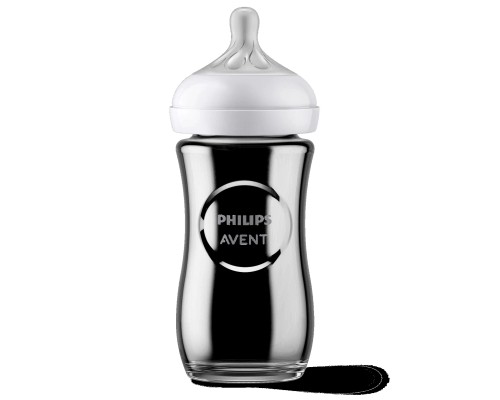 Пляшечка для годування Philips AVENT Natural Природний потік 240 мл склаяна (SCY933/01) Пляшечка для годування Philips AVENT Natural Природний потік 240 мл склаяна (SCY933/01)