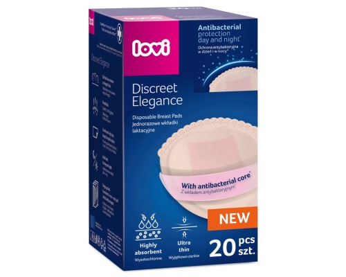 Вкладиш для бюстгальтера Lovi Discreet Elegance 20 шт. бежеві (19/610new)