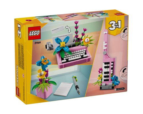 Конструктор LEGO Creator Друкарська машинка з квітами (31169)
