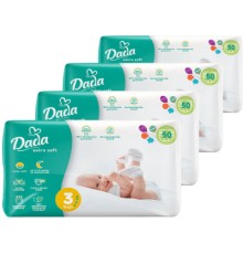 Підгузки Dada Extra Soft Розмір 3 MIDI (4-9 кг) 4 упаковки по 50 шт (200 шт) (4820174989545)