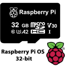 Додаткове обладнання до промислового ПК Raspberry Pi Карта пам''яті для Raspberry Pi MicroSD 32 ГБ, Pre-installed Raspberry Pi OS (SC0268)