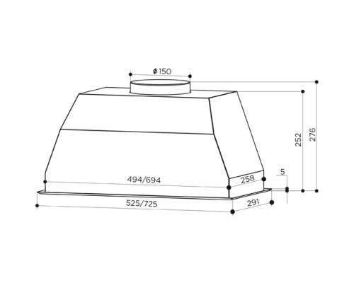 Витяжка кухонна Faber BI 52 SS 2LS (305.0588.062)