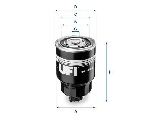 Фільтр паливний UFI 24.444.00