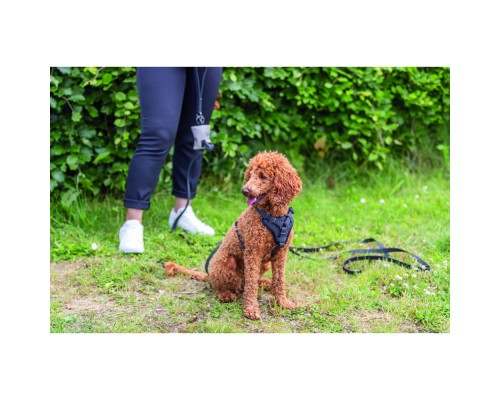 Шлея для собак Trixie CityStyle H-harness Бавовна M–L 52–75 см 20 мм Чорна (4053032682634)