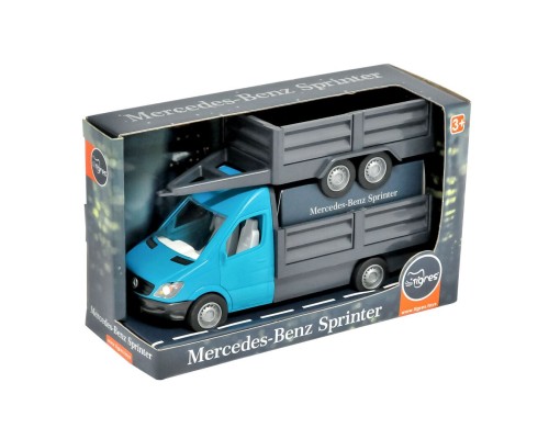 Спецтехніка Tigres Mercedes-Benz Sprinter бортовий з причіпом (ціан) (39668)