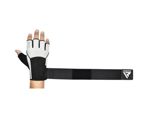 Рукавички для фітнесу RDX W3 with EVA Padding White L (WGS-W3W-L+)