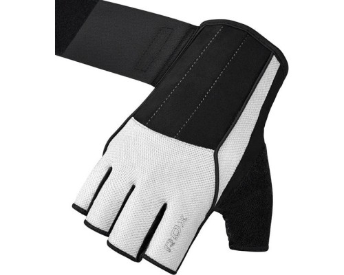 Рукавички для фітнесу RDX W3 with EVA Padding White L (WGS-W3W-L+)