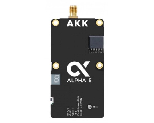 Відеопередавач (VTX) AKK Alpha 5 5W 5.8GHz 80CH (58G5VTX)