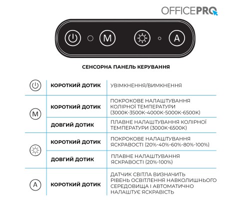 Світильник OfficePro LED лампа на монітор SL299B (SL299B)