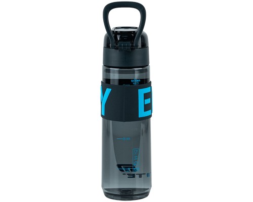 Пляшка для води Kite 680 мл чорно-блакитна (K25-1233-2)