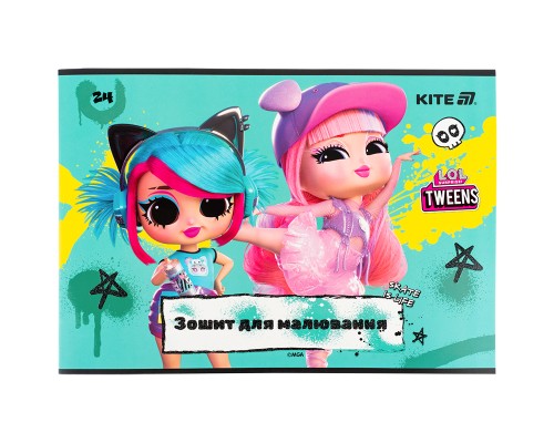 Альбом для малювання Kite LOL, 24 аркуша (LO25-242)