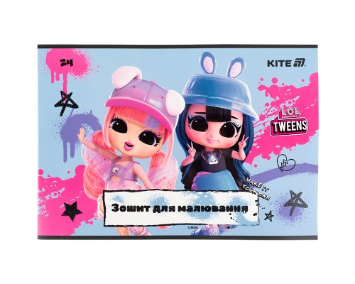Альбом для малювання Kite LOL, 24 аркуша (LO25-242)
