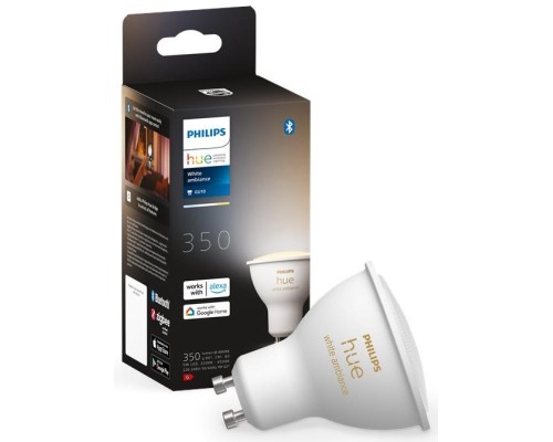 Розумна лампочка Philips GU10 5W(50Вт) 2200K-6500K Tunable white ZigBee Bluetooth (929001953309)