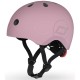 Шолом Scoot&Ride пастельно-бузковий з ліхтариком 51-53см (SR-190605-WILDBERRY)