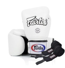 Боксерські рукавички Fairtex BGV1 White 14 унцій (бинти в комплекті) (BGV1_14oz_White)