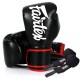 Боксерські рукавички Fairtex BGV14 Black 16 унцій (бинти в комплекті) (BGV14_16oz_Black)
