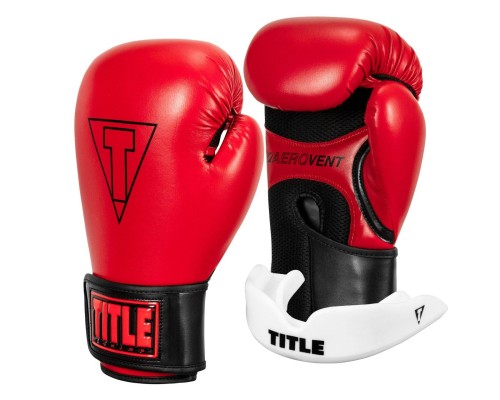Боксерські рукавички Title Boxing Vegan Gloves Red/Black 8 oz (VGFBG 8 oz RD/BK)