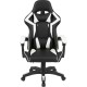Крісло ігрове Аклас Бешкет ANF підліткове Білий (PU-чорний/білий) (00160336)