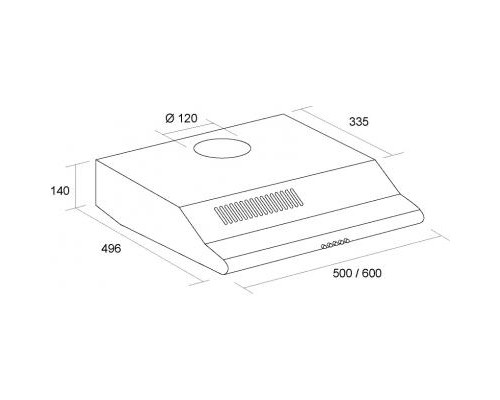 Витяжка кухонна Pyramida UNO 60 BR