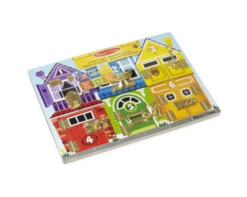 Розвиваюча іграшка Melissa&Doug Деревянная доска с задвижками (MD13785)