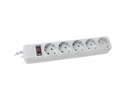 Мережевий фільтр живлення Maxxter SPM5-G-15G grey, 4.5 м кабель, 5 розеток (SPM5-G-15G)