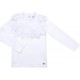 Кофта дитяча Breeze з мереживним коміром (9269-140G-white)