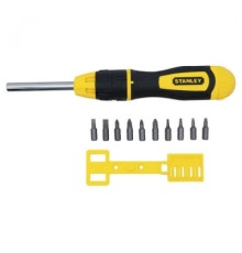 Викрутка Stanley Multibit реверсивна з 10-ма змінними бітами (0-68-010)