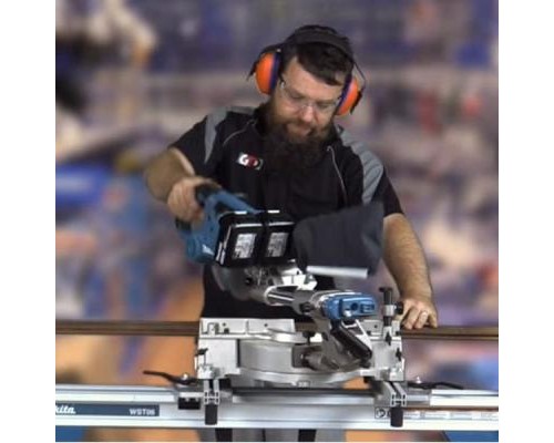 Торцювальна пила Makita с протяжкой 18В + 5Аг х 2шт, 190мм (DLS714RT2)