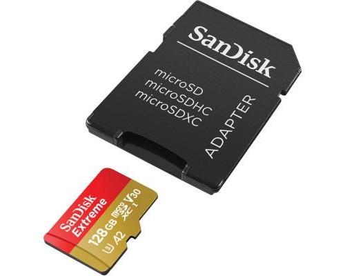 Карта пам'яті SanDisk 128GB microSDXC class 10 A2 V30 UHS-I U3 Extreme (SDSQXA1-128G-GN6AA)