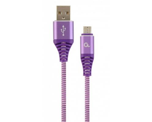 Дата кабель USB 2.0 Micro 5P to AM Cablexpert (CC-USB2B-AMmBM-2M-PW)