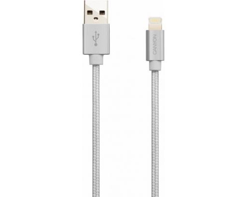 Дата кабель USB 2.0 AM to Lightning 1.0m MFI Pearl White Canyon (CNS-MFIC3PW)