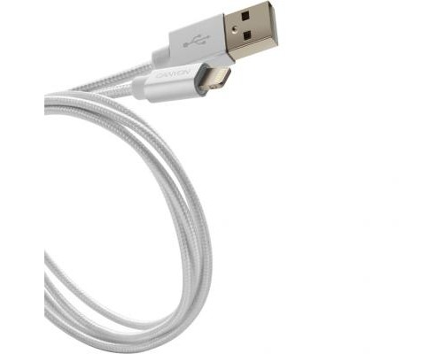 Дата кабель USB 2.0 AM to Lightning 1.0m MFI Pearl White Canyon (CNS-MFIC3PW)
