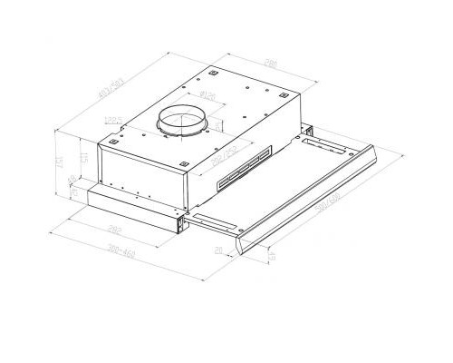 Витяжка кухонна Pyramida TLX1-50 IV