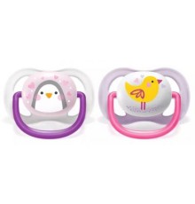 Пустушка Philips AVENT Ultra Air Animal для дівчат, 0-6 міс (SCF080/06)