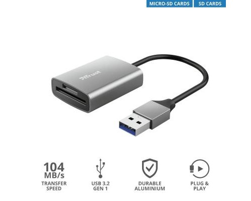 Зчитувач флеш-карт Trust DALYX FAST USB 3.2 ALUMINIUM (24135_TRUST)