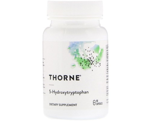 Амінокислота Thorne Research 5-HTP (5-гідроксітріптофана, 5-Hydroxytryptophan) 100 мг, 90 (THR-50302) 