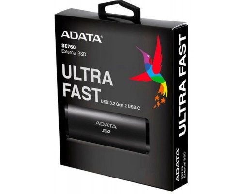 Накопичувач SSD USB 3.2 256GB ADATA (ASE760-256GU32G2-CBK)