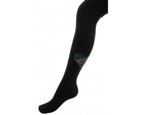 Колготки дитячі BNM з серцем з страз (M0C0302-2032-13G-black)